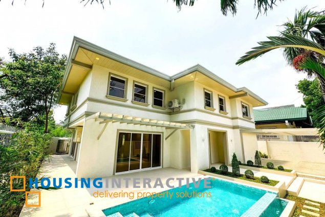 semi furnished newly renovated house 5br with parking for lease in hillsborough alabang village