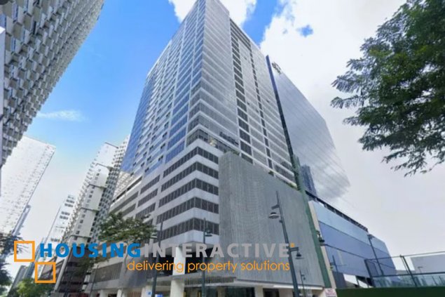 office space bare unit with parking for sale in capital house, bgc
