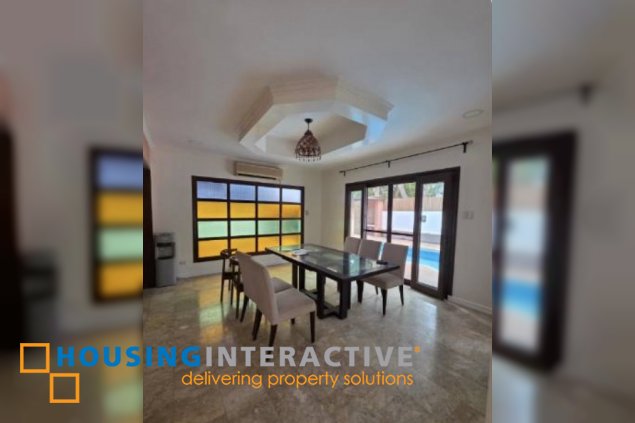 2-storey house 4br with swimming pool for lease in ayala alabang