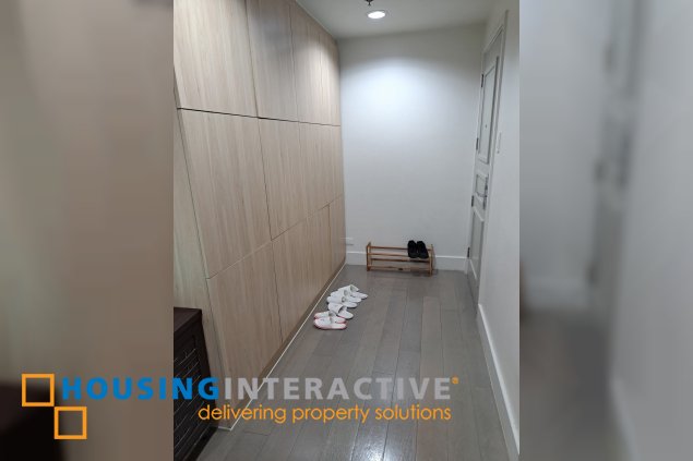 fully furnished 2br unit with parking for sale in proscenium at rockwell