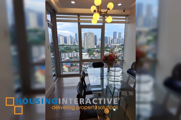 fully furnished 2br unit with parking for sale in proscenium at rockwell