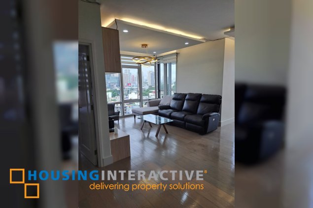 fully furnished 2br unit with parking for sale in proscenium at rockwell