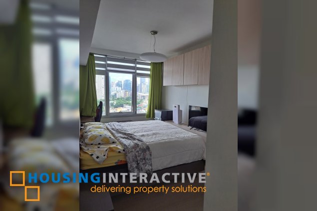fully furnished 2br unit with parking for sale in proscenium at rockwell