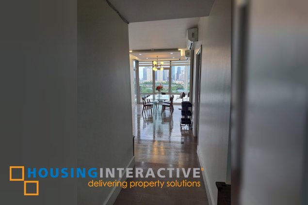 fully furnished 2br unit with parking for sale in proscenium at rockwell