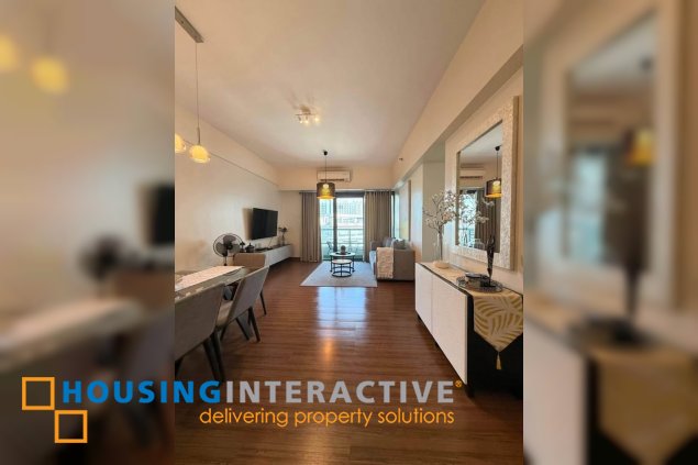 fully furnished 2br with balcony for lease in shang salcedo place