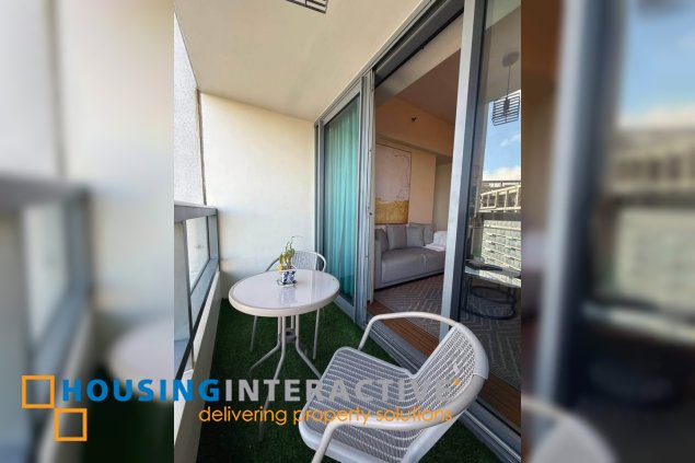 fully furnished 2br with balcony for lease in shang salcedo place