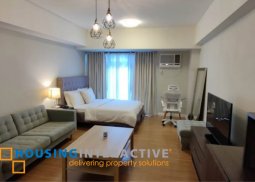 fully furnished studio type unit for lease in verve residences