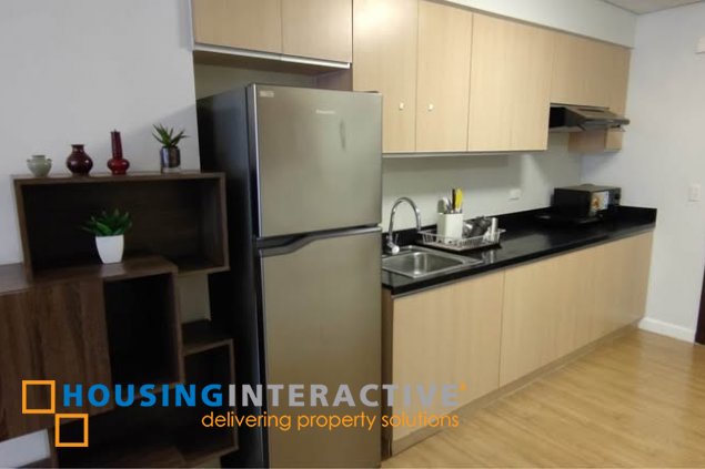 fully furnished studio type unit for lease in verve residences