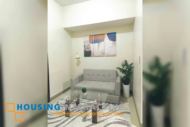 fully furnished 1br unit with balcony for lease in park mckinley west