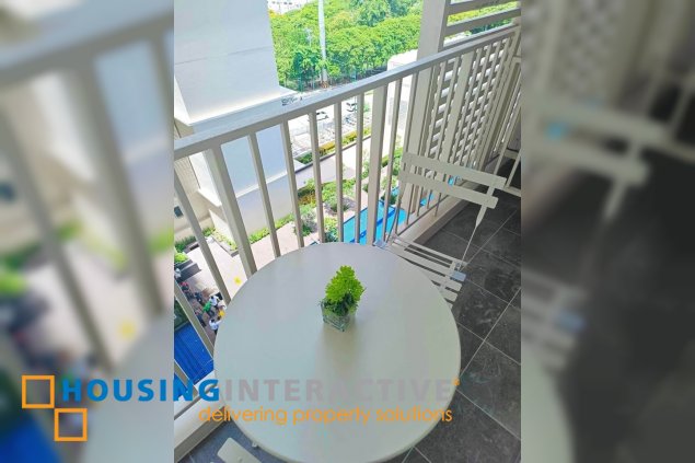 fully furnished 1br unit with balcony for lease in park mckinley west