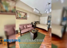 fully furnished studio unit with parking for lease in the manansala