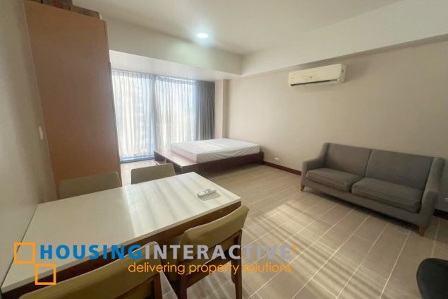 fully furnished studio unit for sale in three central