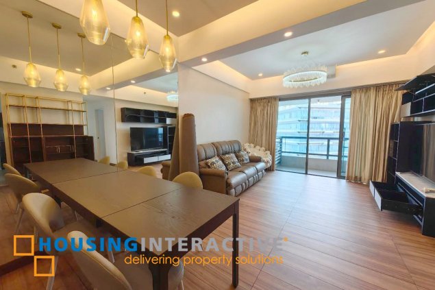 furnished 2br unit with balcony for rent/sale in shang salcedo place