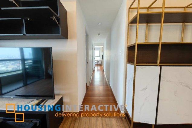 furnished 2br unit with balcony for rent/sale in shang salcedo place