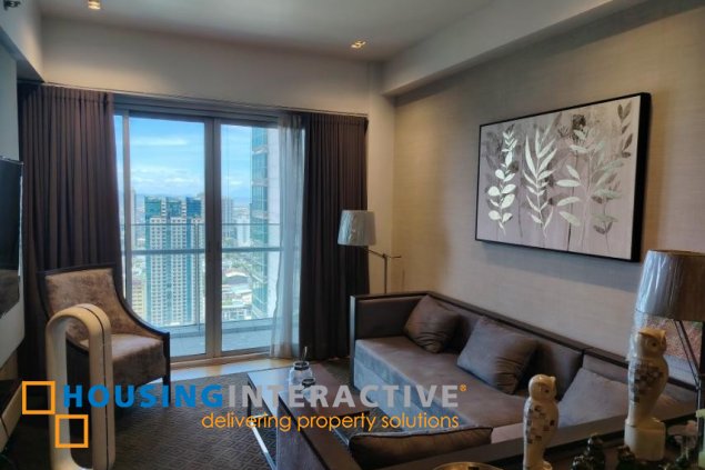 furnished 1br unit with balcony for lease in st. francis shangri-la place