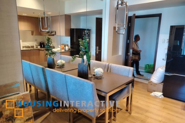 furnished 1br unit with balcony for lease in st. francis shangri-la place