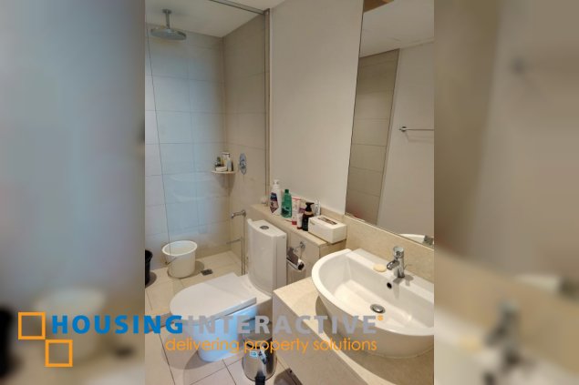 furnished 1br unit with balcony for lease in st. francis shangri-la place