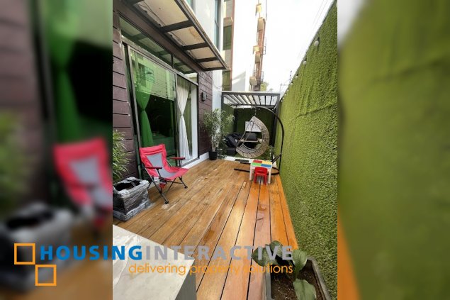 semi-furnished four storey combined townhouse for sale in san juan