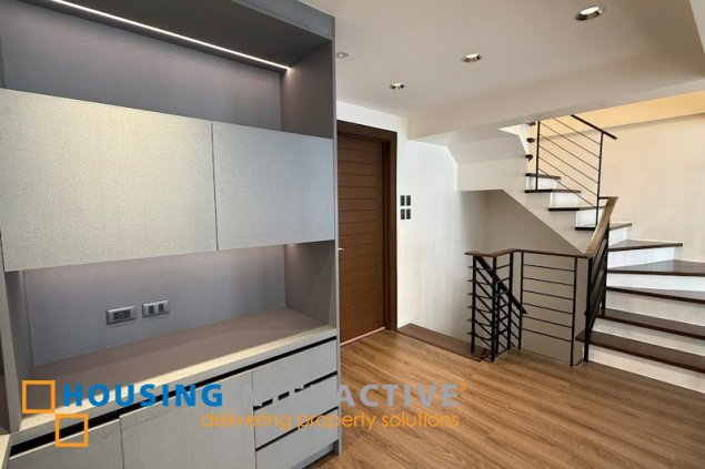 fully furnished three storey townhouse unit for lease in qc