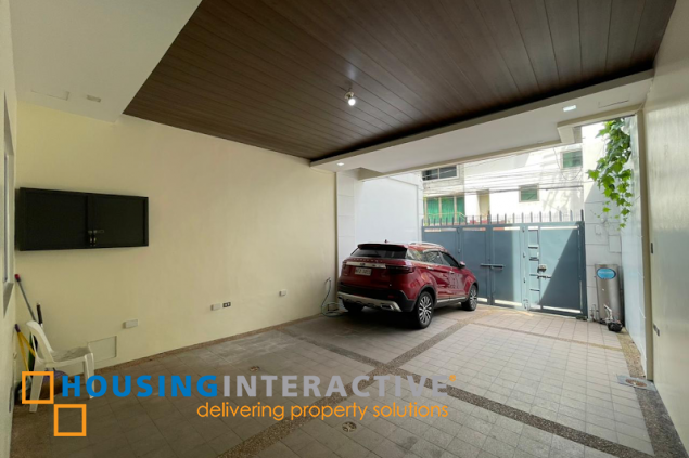 for sale modern 4br townhouse with 5-car garage in scout area, quezon city