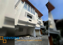for sale 3-storey newly renovated townhouse in new manila, quezon city