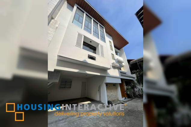 for sale 3-storey newly renovated townhouse in new manila, quezon city