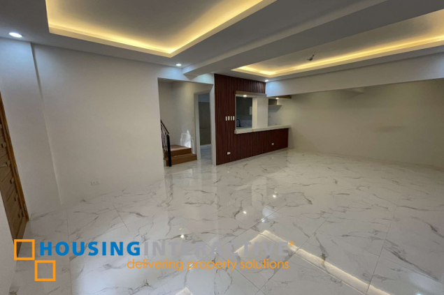 for sale 3-storey newly renovated townhouse in new manila, quezon city