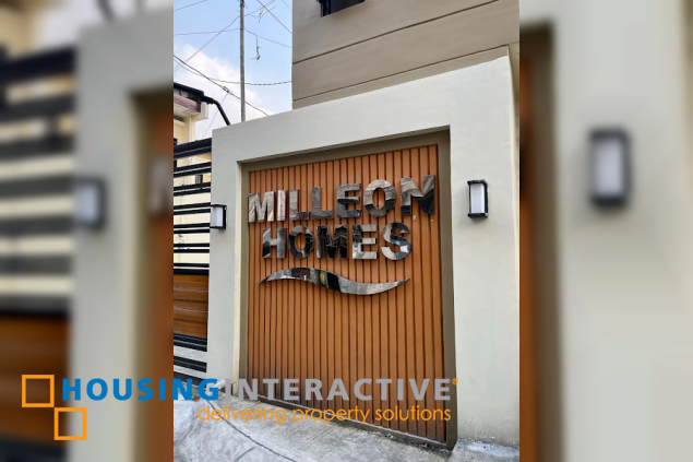 for sale 2 storey residential/commercial townhouse in milleon homes, novaliches quezon city