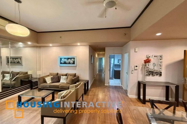 fully furnished 3br unit with balcony and parking for sale in the grand midori