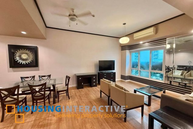 fully furnished 3br unit with balcony and parking for sale in the grand midori