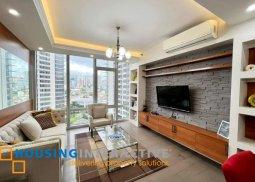 fully furnished 3br unit with parking for lease in proscenium at rockwell