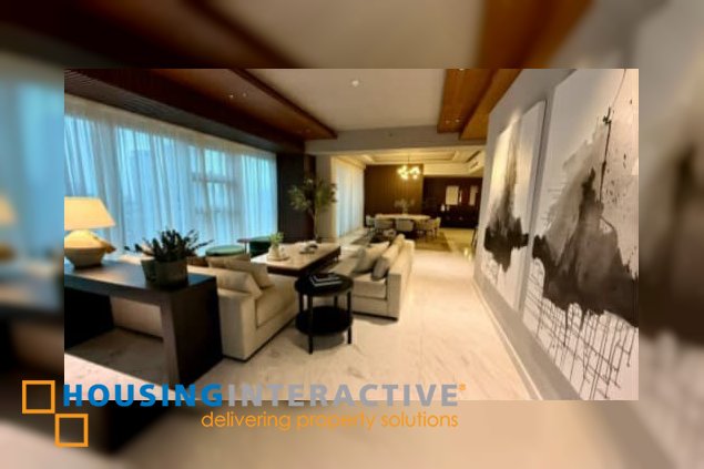 furnished 3br unit with balcony and parking for sale in grand hyatt residences