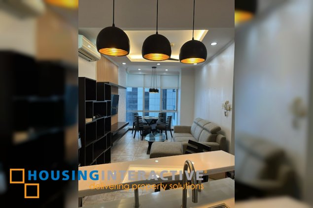 for lease fully furnished 2br unit with maid’s room and parking in sapphire residences, bgc, taguig