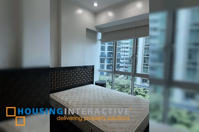 for lease fully furnished 2br unit with maid’s room and parking in sapphire residences, bgc, taguig