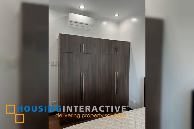 for lease fully furnished 2br unit with maid’s room and parking in sapphire residences, bgc, taguig