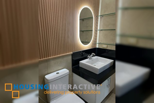 for lease fully furnished 2br unit with maid’s room and parking in sapphire residences, bgc, taguig