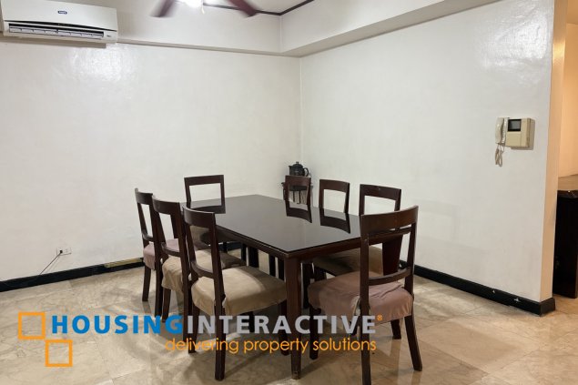 semi furnished 3 bedroom unit at bayview international for rent/sale