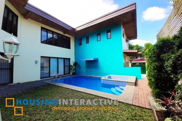 for lease fully furnished house and lot in ayala alabang village, muntinlupa city