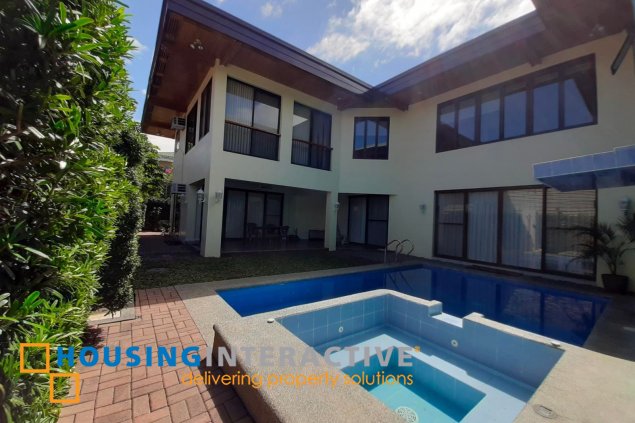 for lease fully furnished house and lot in ayala alabang village, muntinlupa city