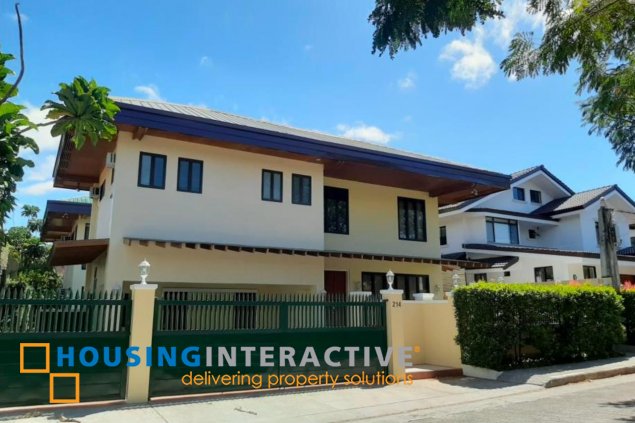 for lease fully furnished house and lot in ayala alabang village, muntinlupa city