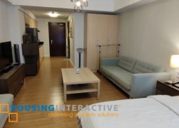 fully furnished studio unit for lease in verve residences