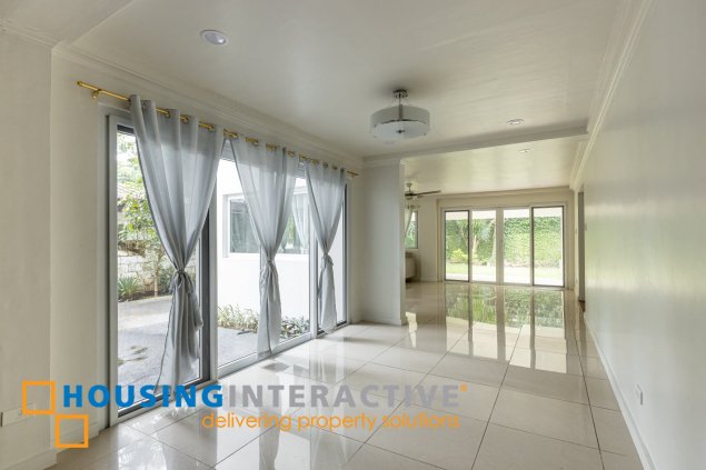 semi furnished 4br with swimming pool and garden for rent in ayala alabang