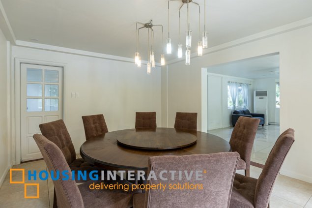 semi furnished 4br with swimming pool and garden for rent in ayala alabang