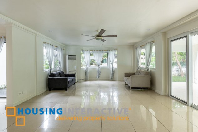 semi furnished 4br with swimming pool and garden for rent in ayala alabang