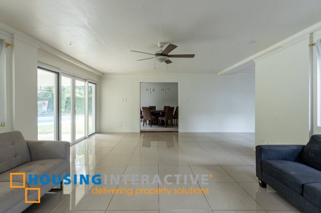 semi furnished 4br with swimming pool and garden for rent in ayala alabang