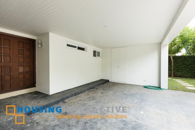 semi furnished 4br with swimming pool and garden for rent in ayala alabang