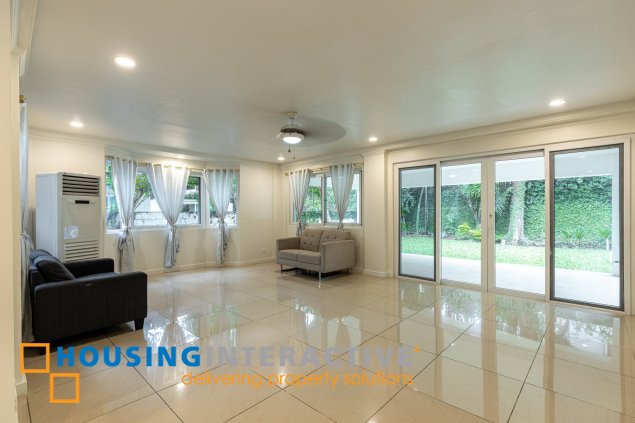 semi furnished 4br with swimming pool and garden for rent in ayala alabang