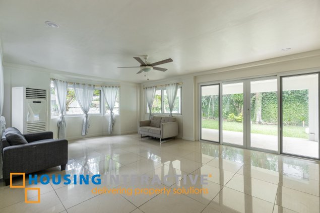 semi furnished 4br with swimming pool and garden for rent in ayala alabang