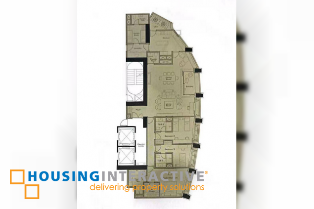 3br unit with parking for sale in aurelia residences