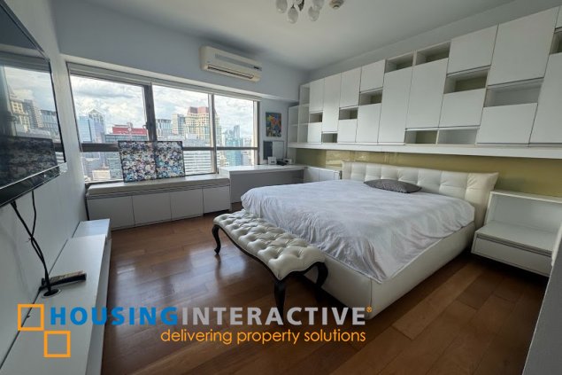 furnished 2br with balcony and parking for sale in the residences at greenbelt